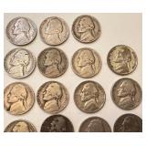 Collection of 40 Vintage Jefferson Nickels 1940s-1950s Collection of 40 Vintage Jefferson Nickels 1940s-1950s