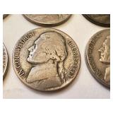 Collection of 40 Vintage Jefferson Nickels 1940s-1950s Collection of 40 Vintage Jefferson Nickels 1940s-1950s