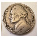 Collection of 40 Vintage Jefferson Nickels 1940s-1950s Collection of 40 Vintage Jefferson Nickels 1940s-1950s