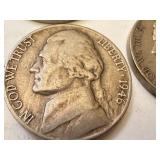 Collection of 40 Vintage Jefferson Nickels 1940s-1950s Collection of 40 Vintage Jefferson Nickels 1940s-1950s