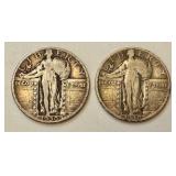 Pair of 1930 Standing Liberty Silver Quarters Pair of 1930 Standing Liberty Silver Quarters