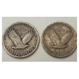 Pair of 1930 Standing Liberty Silver Quarters Pair of 1930 Standing Liberty Silver Quarters