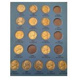 Jefferson Nickel Partial Collection 1938-1961 in Album Jefferson Nickel Partial Collection 1938-1961 in Album