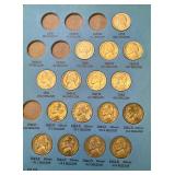 Jefferson Nickel Partial Collection 1938-1961 in Album Jefferson Nickel Partial Collection 1938-1961 in Album