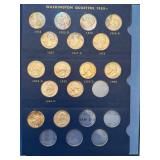 Washington Quarters Collection 1932-1960 in Album - Partial Set Washington Quarters Collection 1932-1960 in Album - Partial Set