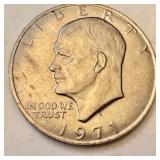 Lot of 6 US Eisenhower and Kennedy Half Dollar Coins 1971-1976 Lot of 6 US Eisenhower and Kennedy Half Dollar Coins 1971-1976