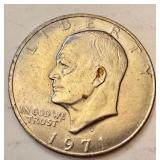 Lot of 6 US Eisenhower and Kennedy Half Dollar Coins 1971-1976 Lot of 6 US Eisenhower and Kennedy Half Dollar Coins 1971-1976