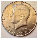 Lot of 6 US Eisenhower and Kennedy Half Dollar Coins 1971-1976 Lot of 6 US Eisenhower and Kennedy Half Dollar Coins 1971-1976
