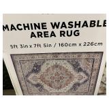 Wyatt & Ash Machine Washable Area Rug 5ft 3in x 7ft 5in