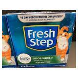 2 Boxes Fresh Step Odor Shield Clumping Cat Litter 25 lb Each