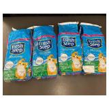 Lot of 4 Fresh Step Cat Litter 7lb Bags Paw-Activated for Febreze Freshness