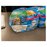 Lot of 4 Fresh Step Cat Litter 7lb Bags Paw-Activated for Febreze Freshness