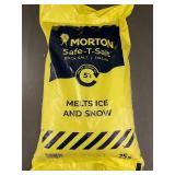 Morton Safe-T-Salt Rock Salt 25 lb Bag for Melting Ice and Snow