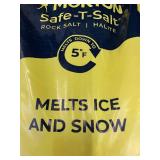 Morton Safe-T-Salt Rock Salt 25 lb Bag for Melting Ice and Snow