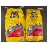 2 Bags Purina Tidy Cats 24/7 Performance Non-Clumping Cat Litter 10lb Each