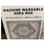 Wyatt & Ash Machine Washable Area Rug 5ft 3in x 7ft 5in