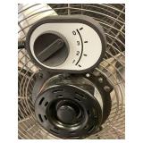 Masterforce Industrial 3-Speed Floor Fan with damaged blade, works needs repaired