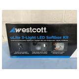 NEW in Box!  Westcott uLite LED 3-Light Professional Photography Softbox Lighting Kit NEW in Box!  Westcott uLite LED 3-Light Professional Photography Softbox Lighting Kit