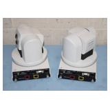 Pair of Vaddio PowerView HD-22 Robotic Remote Controllable Pan Tilt Zoom Video Cameras Pair of Vaddio PowerView HD-22 Robotic Remote Controllable Pan Tilt Zoom Video Cameras