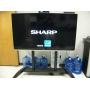 Sharp PN-CD-701 4K 70" UHD Ultra High Definition LED Interactive Touchscreen Video Display / Monitor / TV with Rolling Cart