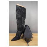 Black Bling High Heels by International Concepts Size 8.5 M $49.99 Retail - Brand New