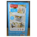 Fischer Price Space Saver High Chair Navy Foliage Infant to Toddler Dining Chair $62.99 Retail - Brand New