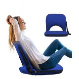 Stadium Seat Cushion for Bleachers with Back Support Blue $49.99 Retail - Brand New