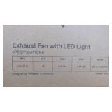 Vivosun Bathroom Exhaust Fan with Light Shower Ventilation Exhaust 6500K LED Light Combo $75.99 Retail - Brand New