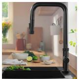 Black Matte Kitchen Faucet with Pull Down Sprayer 17" $153.89 Retail - Brand New