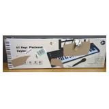 61 Key Digital Piano with Music Sheet Stand and Microphone