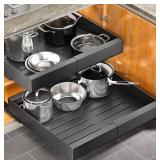 Pull Out Cabinet Organizer Expandable 12" to 20" Slide Out Drawer $89.99 Retail - Brand New