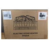 Electric Log Fireplace Heater 21" Vintage Design Portable 750W-1500W $83.99 Retail - Brand New