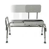 DMI Transfer Bench and Shower Chair Adjustable Seat Height $89.99 Retail - Brand New