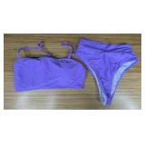 Two Piece Lilac Colored Swimsuit Size Small - Brand New