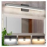 SineRise LED Modern Vanity Light 32" Matte Black Modern Acrylic $69.99 Retail - Brand New