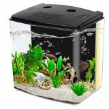 Fish Tank 1.2 Gallon Small Aquarium with LED Light $31.99 Retail - Brand New
