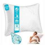 Adjustable Shredded Memory Foam Bamboo Pillow Queen Size $39.99 Retail - Brand New