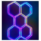 Buildable Remote Hexagon RGB LED Panels for Any Room $119.99 Retail - Brand New