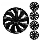 Black Wheel Rim Cover Hubcaps Replacement R16 Hub Caps Snap On Universal 16" $49.99 Retail - Brand New