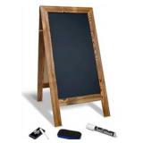 Magnetic A Frame Chalkboard Sign Extra Large 20" x 40" Rustic Brown $59.99 Retail - Brand New