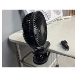 Twin Window Fan. Intertek Model BN-7WD 21.5" Wide x 12" tall and 6" Clip Fan with Cord