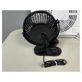 Twin Window Fan. Intertek Model BN-7WD 21.5" Wide x 12" tall and 6" Clip Fan with Cord