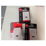 Seven RCA HDMI and F Connector Wall Plates