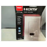 Seven RCA HDMI and F Connector Wall Plates