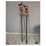 Two Pipe Clamps/Bar Clamps ~ 48" Long