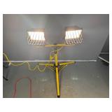Dual-Head Work Flood Light (LED) 1000W Telescoping Stand