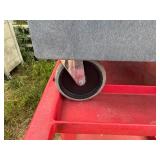 Gray Uline Cart. 44" (to handle) x 25" x 32" tall