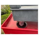 Gray Uline Cart. 44" (to handle) x 25" x 32" tall