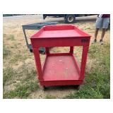 Red Uline Cart (45" to handle x 25 3/4" x 33" Tall)