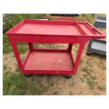 Red Uline Cart (45" to handle x 25 3/4" x 33" Tall)